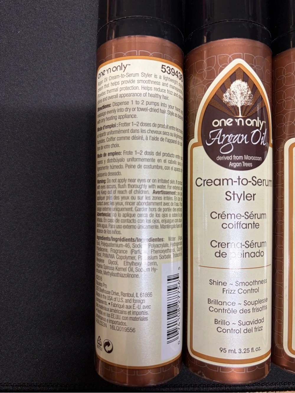 Lot of 4 One 'n Only Argan Oil Cream-to-Serum Styler